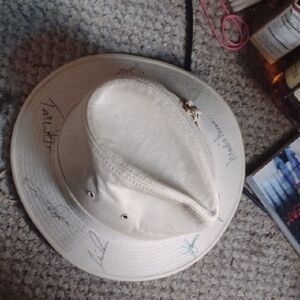 Beige Bucket Hat with PGA Multiple Signatures